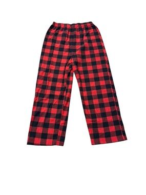Mad Dog | Kids Red and Black Buffalo Plaid Pajama Bottoms Sleep Pants Big Boy XL
